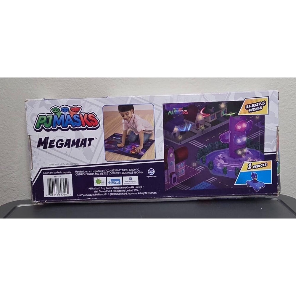 PJ Masks Megamat - Vehicle Included 31.5 X 27.5 Inches. Ages 3+